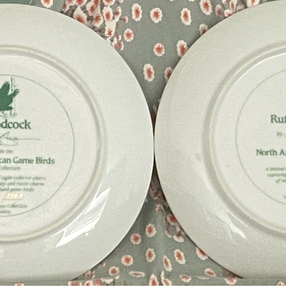 *SALE- PAIR of 9” numberedHamilton Collection Pheasant Plates, Beautiful! - Picture 3 of 7